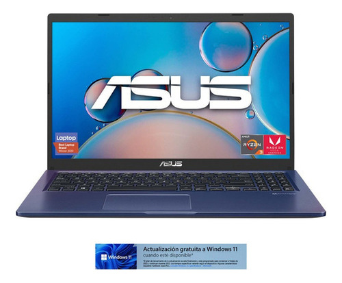 Laptop Asus Vivobook 15.6'' Full Ryzen 3 8gb Ram 256gb Ssd Color Peacock blue