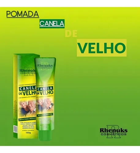 Canela De Velho Creme 150g Relajante Local Para Alivio De Dolor