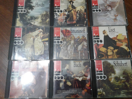 Lote 9 Cd Point Classics Musica Clasica Bach Bruckner Haydn