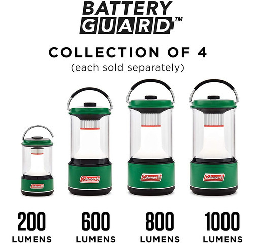 Linterna Coleman Led Con Batteryguard, Ipx4, Verde, 1000l
