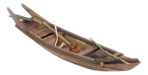 Canoa En Miniatura De Madera Hecha A Mano Barco Náutico