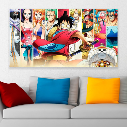 Cuadro Decorativo One Piece Mugiwaras Art 80x50cm