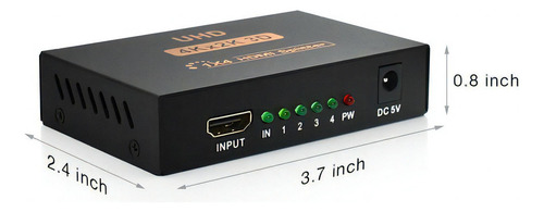 Splitter De Video Hdmi 1x4 2k-4k