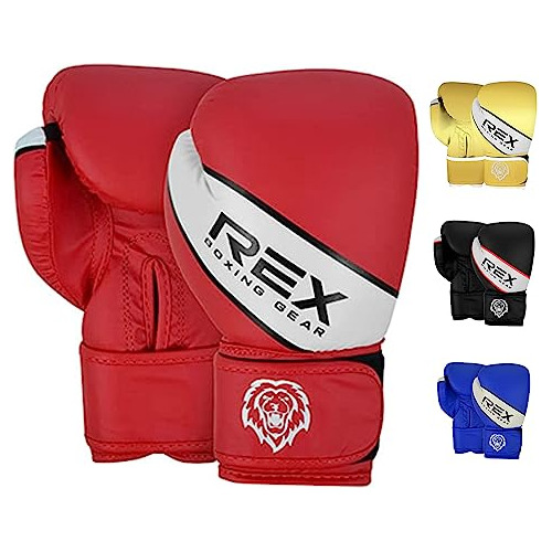 Guantes De Boxeo Rex Para Niños Y Adultos - Calidad Premium