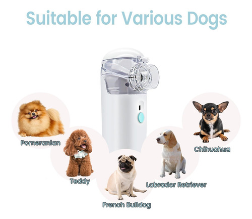 Nebulizador Portátil Para Mascotas Usb, 2 Tipos De Máscaras