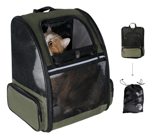 Pet Carrier Por Aerolineas Â Mochila Plegable Para Gatos O P