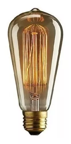 LUZ DESING, Lampara Antique Vintage 20w Filamento Antiguo Modelo St64