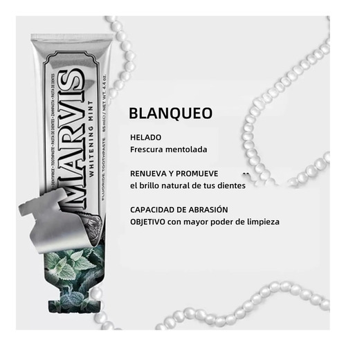 Ha 2 Varillas Marvis Pasta De Menta Blanquecina