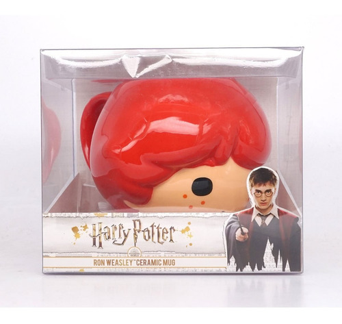 Harry Potter Taza De Ron Kawaii Color Naranja Ron Weasley