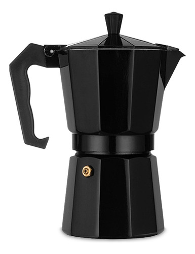 Cafetera Italiana Negra Moka Express Grande 9 Pocillos