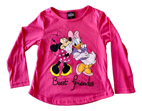 Polera Minnie Y Daisy - Manga Larga - Original Disney