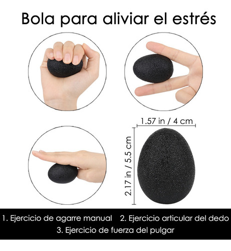 Imagen 4 de 7 de Juego Fortalecedor Agarre Mano Kit Anillo Dedo Resistencia