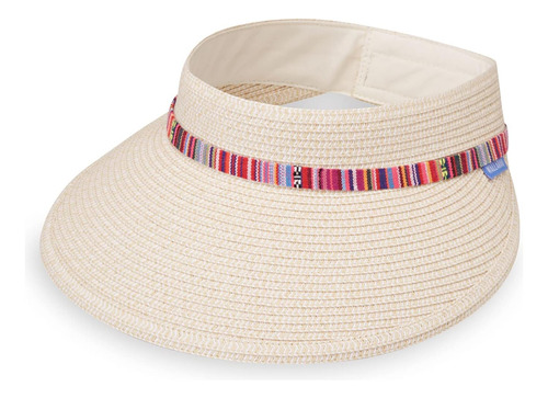 Visera Sedona Para Mujer Wallaroo - - 100 % Trenza De Papel 