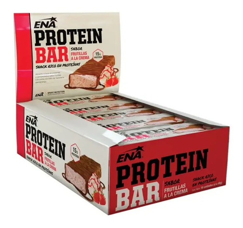 Barras De Proteínas Ena Protein Bar Caja De 16 Unidades