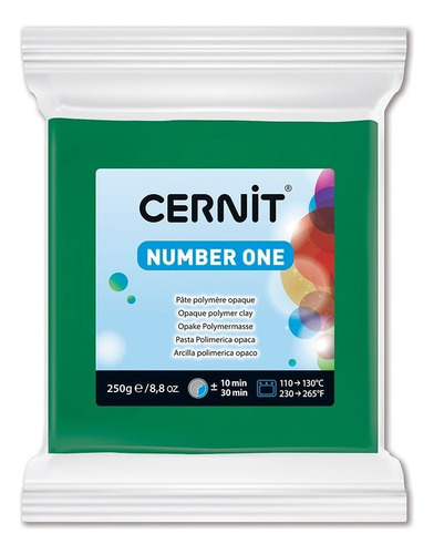 Cernit Number One Arcilla Polimérica 250 G Color A Elección Color Verde