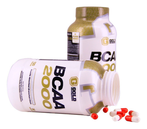 Bcaa 2000 - Gold Nutrition - Aminoácidos Ramificados 120 Tab Sabor Sin sabor