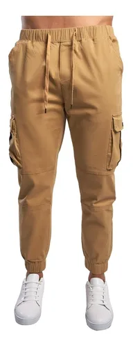 Pantalon Jogger Hombre Gabardina Stretch 2 Piezas Oferta