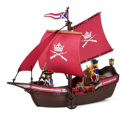 Playmobil 6681 Barco Pirata Patrulla De Soldados New Bigshop