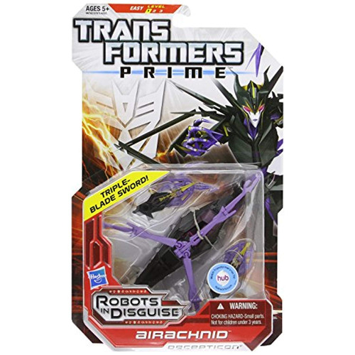 Transformers Prime Robots Disfraz Deluxe Class Airachnid.