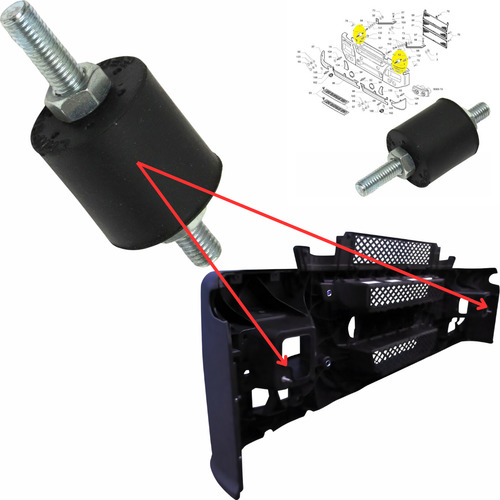 Coxim Apoio Do Parachoque Dianteiro Stralis Tector Cursor
