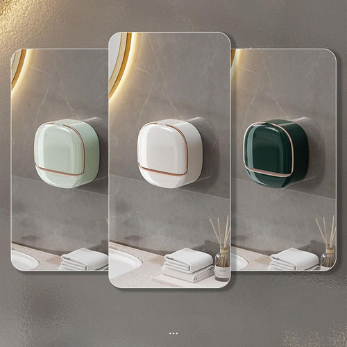 Luxury Soap Holder With Drain Tray, Wall Mounted Drain Soap