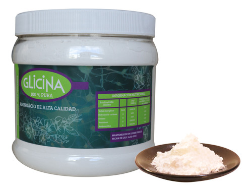 Glicina 1kg, 100% Pura, ¡aminoácido De La Mas Alta Calidad!