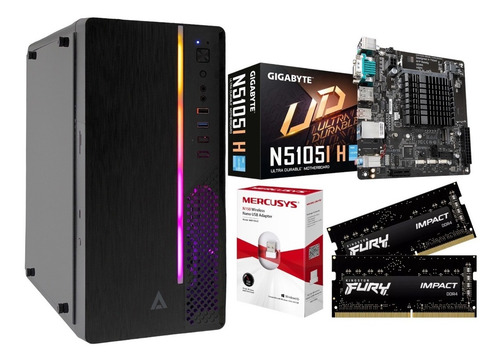 Pc De Escritorio 4 Nucleos Intel Cpu Ram 16gb Ddr4 480gb Ssd
