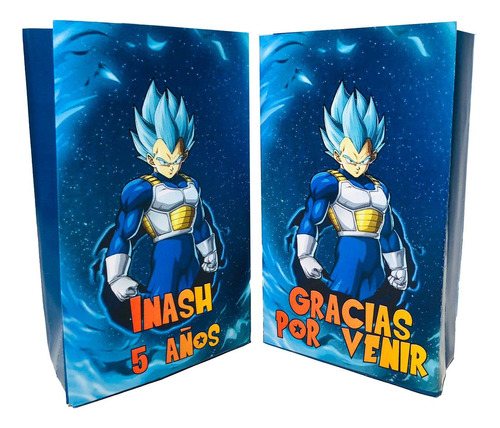 Bolsas Golosineras Personalizadas X 20 Vegeta 