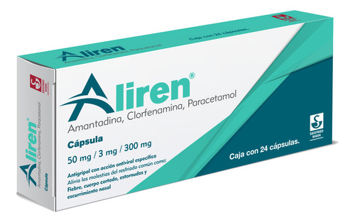 Aliren Cápsula 50 Mg/3 Mg/300 Mg, 24 Cápsulas