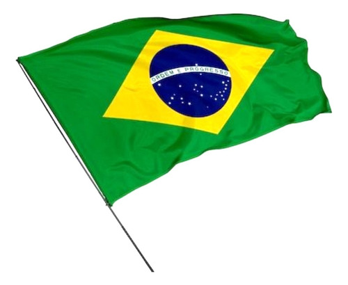 Bandeira Do Brasil Oficial 0,90x1,30 2 Panos Dupla Face