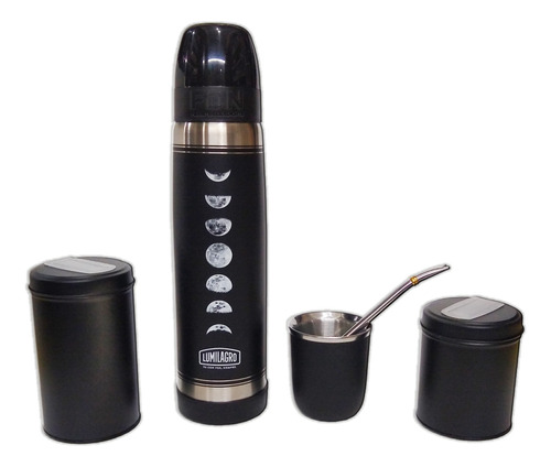 Termo Lumilagro Inox Lunas + Mate N + B340 + Latas - Fdn