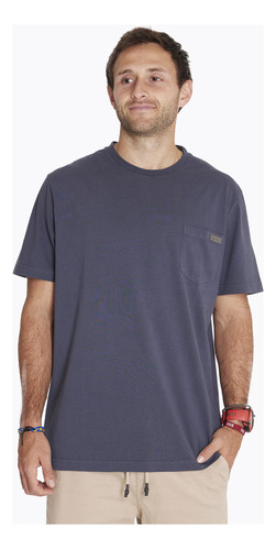 Polera M/c Merrell T-shirt Short Sleeve Azul Hombre