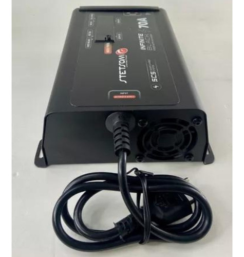 Fonte Automotiva Carregador Stetsom 70a Digital Bivolt Cor P Preto