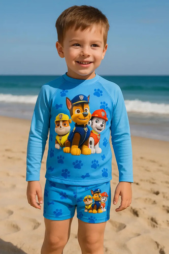 Camiseta Surfista Ciano Uv Official Herois Aranha Com Proteção UV, Tamanho 3