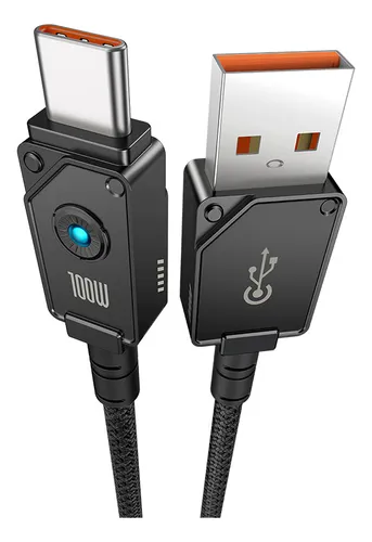 Cable Carga Rápida Baseus Usb A Tipo C 2 M 100w Negro
