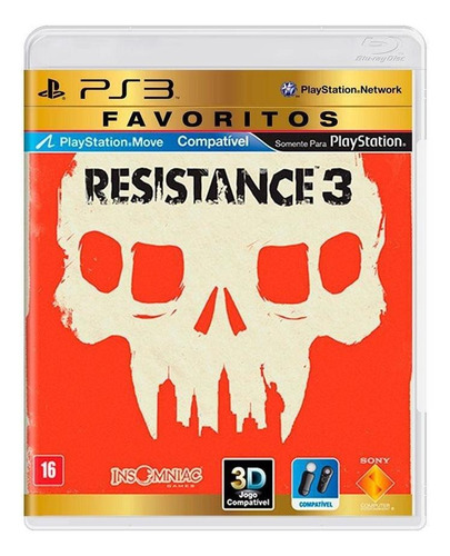 Resistance 3 Ps3 Mídia Física Novo Lacrado