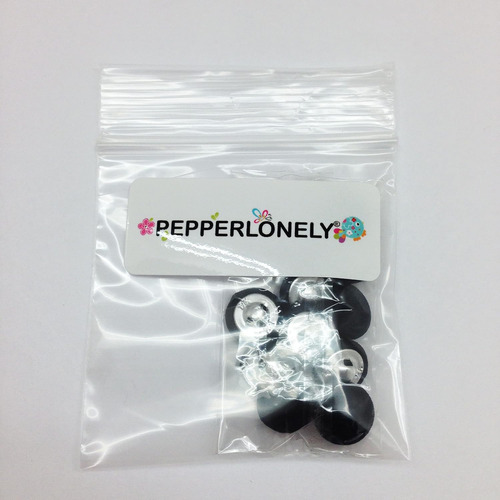 Pepperlonely De Tela De 15 Mm De 15 Mm Cubierto Con Botones