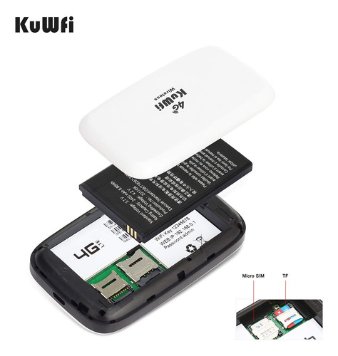 Kuwfi 4g Lte Mobile Wifi Hotspot Router Inalámbrico