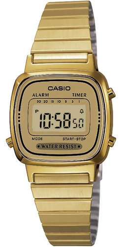 Reloj Casio Para Mujer La670wga-9 De Cuarzo De Acero Inoxida