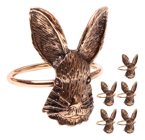 Servilleteros Con Forma De Conejo, Diseño De Animal, 6 Unida