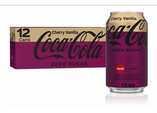 Refresco Coca Cola Cherry Vanilla Zero Sugar 12 Pack (355ml)