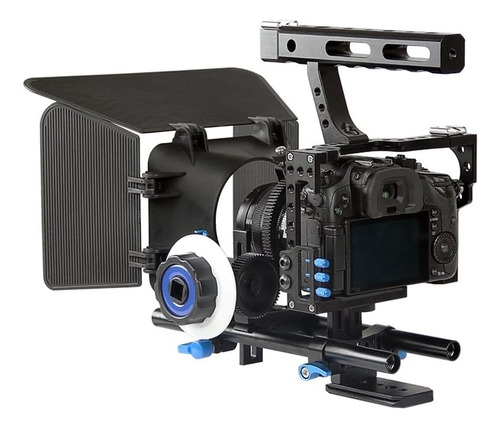 Professional Dslr Rig Camera Cage/follow Focus/matte Box Bun