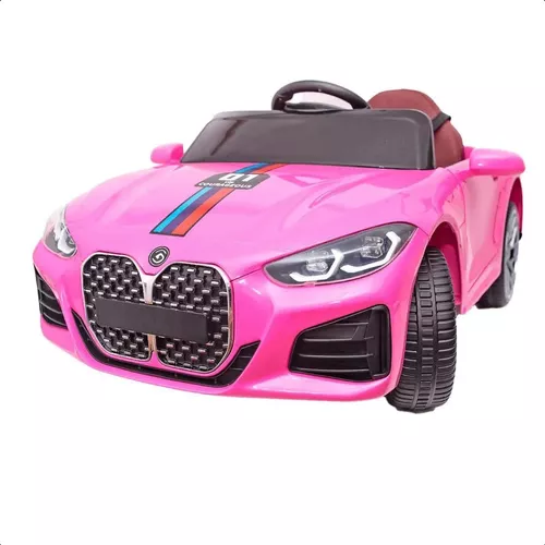 Carro Eletrico Infantil BMW S4 Rosa com Controle Remoto 12V - Maçã