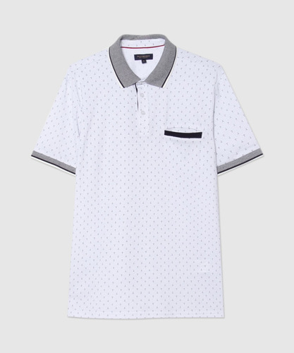 Polo Hombre Patprimo  Blanco Poliéster 44112467-10215