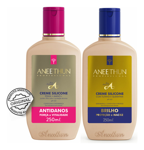Kit Creme Silicone Antidanos E Tutano 250ml Cada - Linha A +