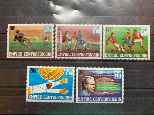 Mundial Fútbol - Centroafricana Sc.303-308 Argentina 78 Mint