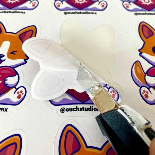 Imagen 4 de 6 de Sticker 300pzs De 3x3cm Impreso Y Cortado