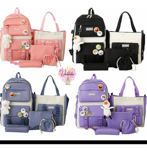 Set De Bolsos De 5 Piezas. Tenemos Disponible 4 Colores