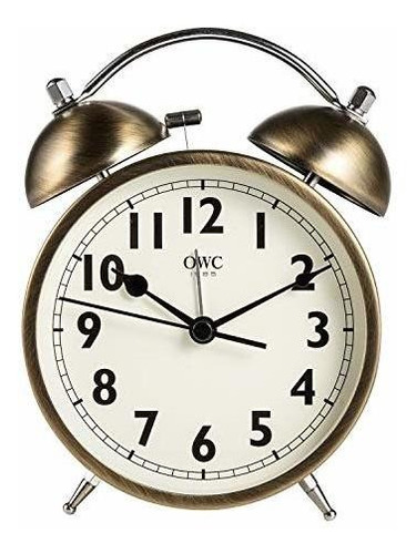 Reloj Despertador - Owc Classical Bronze Twin Bell Metal Des