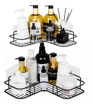 Comprar Set Organizador Ducha Esquinero X2 Estante Repisa Para Baño Con Adhesivo Sin Peforacion Pegatina Apto Para Cocina Ducha Baño 2 Tamaños Estante Para Shampoo Levys Bazar Color Negro